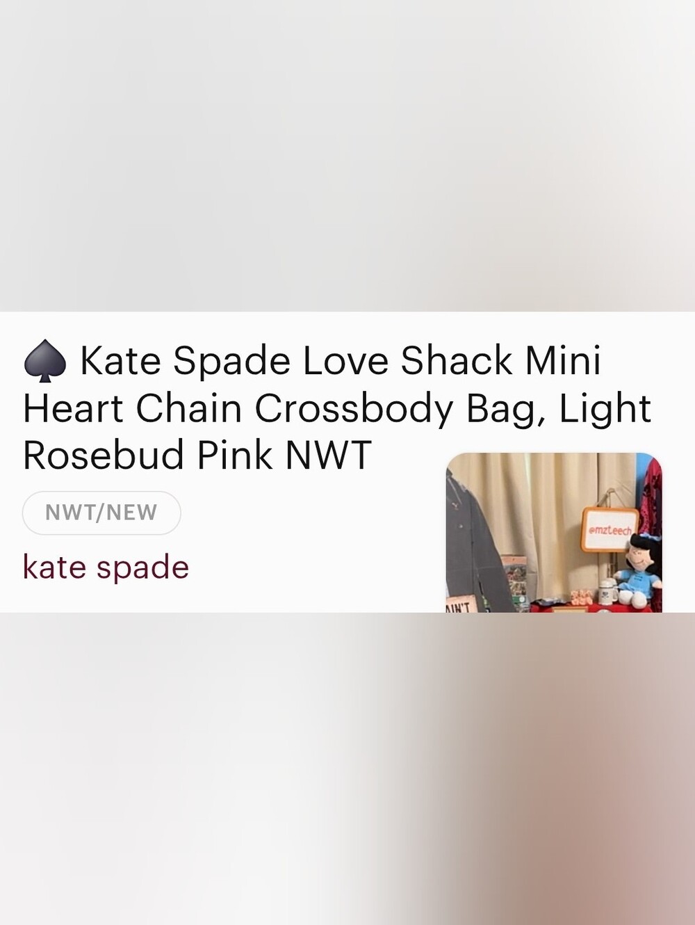 KATE SPADE ๐ LOVE SHACK MINI CROSSBODY ๐ Pink Saffiano Leather/Gold HW ๐ NWoT - Picture 12 of 12